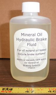 Mineral oil based bicycle hydraulic brake fluid, Magura and shimano