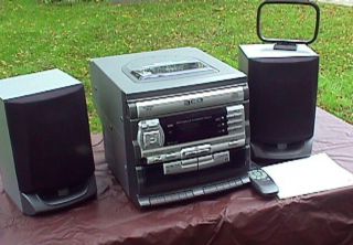 Sharper Image Audio AL600 Mini Hi Fi Stereo System Am FM Tape CD