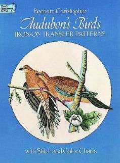 Iron on Transfer Patterns Audubon Birds by Barbara Christopher 1979