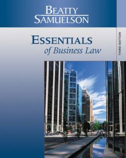 Essentials of Business Law by Jeffrey F. Beatty and Susan S. Samuelson