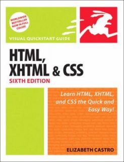 , XHTML, and CSS by Elizabeth Castro 2006, Paperback, Revised
