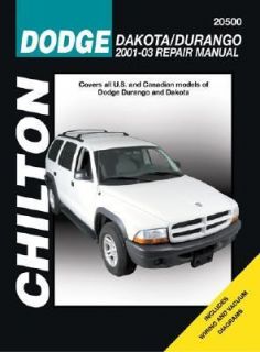 Dodge Durango Dakota Repair Manual by Jay Storer 2005, Paperback