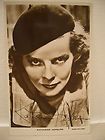 KATHARINE HEPBURN original autograph signed postcard + from the 50s