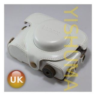 for panasonic lx5 white  10 71  leather case for