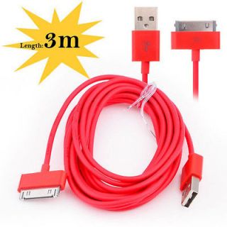 10 FOOT 3M USB SYNC DATA CABLE CHARGER ADAPTER FOR IPHONE4 4G 4S IPAD2
