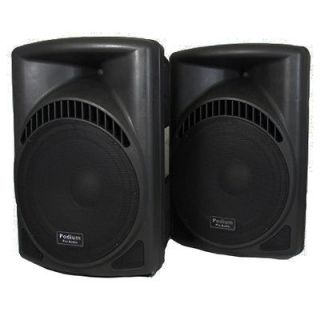 New Pro Audio PA DJ 1800W Powered Speaker Pair PP1504CD
