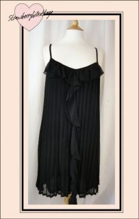 Savida 20s inspired black chiffon lined evening dress sizes 8, 10, 12