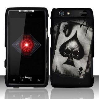 Motorola Droid Razor XT910/XT912 (2D) Spade Skull Case Phone Cover
