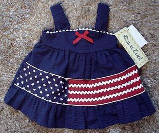 NWT Infant Girl Sz 9 mos Rare Too 4th of July Dress Patriotic