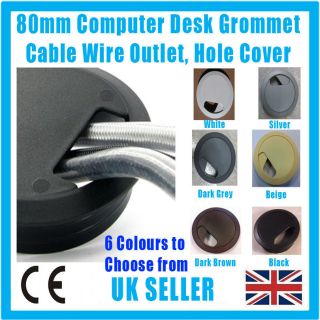 Desk Table Grommet Cable Tidy, Port Surface Outlet Wire Hole Cover