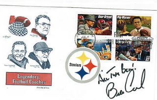 Pittsburgh Steelers Head Coach Bill Cowher Autographed Auto Cachet