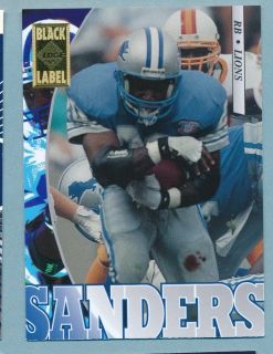 Barry Sanders 1995 Collectors Edge Black Label #69 Detroit Lions