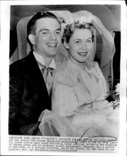 1954 Elizabeth Montgomery with husband Frederick Gallitan Cammann
