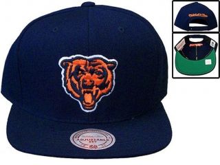 Chicago Bears hat SNAPBACK Mitchell & Ness ltd edt all solid colors
