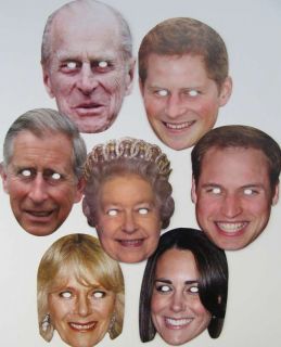 50 Celebrity Masks Royal Face Mask Fancy Dress Party Supplies Hen Stag