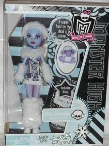 Monster High ABBEY BOMINABLE ABBY Doll Classroom w SHIVER NEW