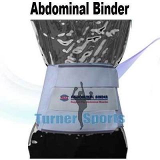 Abdominal Binder Supports for Abdomen & Lumbar White