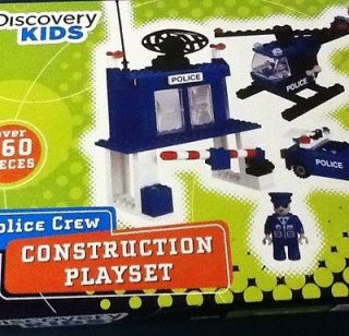 Discovery Kids ~ Police Crew Construction Playset ~ leggo like blocks