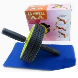 Abs Abdominal Workout Exerciser Wheel Roller Waist Arms Back Thigh