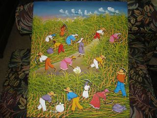 An Original ICONIC HAITIAN FARM LANDSCAPE THEME signed by Haitian