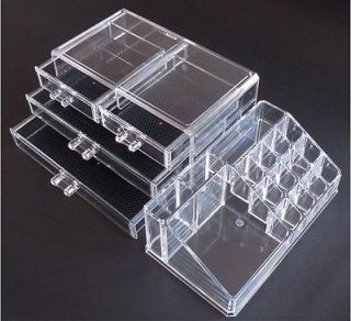 Makeup Organizer Cosmetic Crystal Acrylic Case Display Box Jewelry