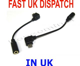 Micro USB Jack To 3.5mm Audio Stereo Cable Adapter For Nokia 6500C