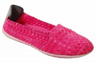 New Adesso Naomi Hot Pink Woven Shoes BNIB