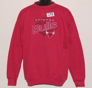 Chicago BULLS Vintage 90s NBA Logo 7 SEWN Letters Crew Neck Sweatshirt