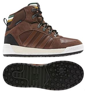 New Adidas Mens Originals WINTER BALL Boots Brown White Shoes Trainer