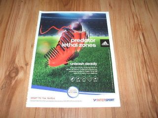 Adidas Predator football boots 2012 magazine advert