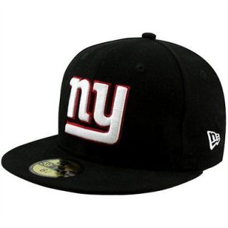 New Era New York Giants Solid State 59FIFTY Fitted Hat Black 5950 Cap