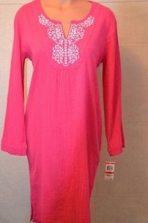 New Charter Club Intimates Caftans Deep Pink Nightgown Robe Swim Suit