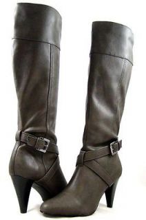 Alfani Bernie Knee High Boot (WIDE CALF)   Color Grey   Size 5.5M