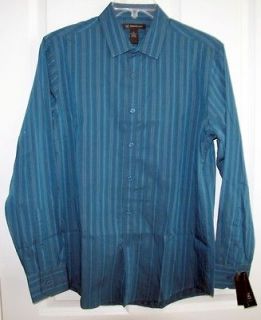 NWT INC L/S BUTTON UP SHIRT MORRACAN BLUE STRIPE $50