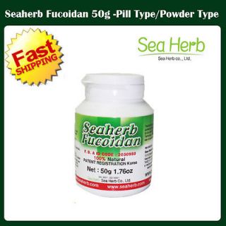 Natural Brown Seaweed extract SEAHERB Fucoidan 50g(500 pills) US FDA