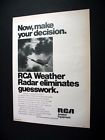 RCA Aircraft Airplane Weather Radar 1968 print Ad