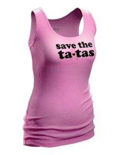 Breast Cancer Awareness Save The Ta Tas Pink Tank Top