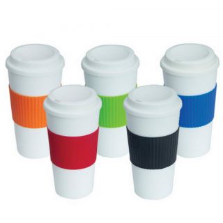 Insulated Thermal Cup With Lid Double Walled Reusable Travel Coffee