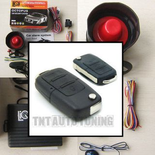 Car Alarm Security System + Remote Central Locking Kit VW Golf Audi A3
