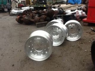 Set of 4 Alcoa 13X22.5 13 22.5 Super Single Wide Base Aluminum Wheel