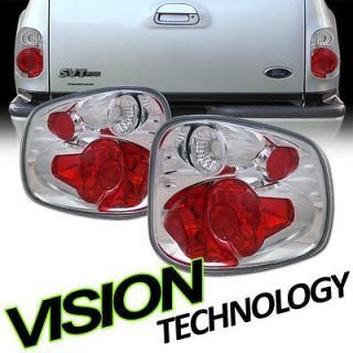 01 03 F 150 Flareside Chrome Housing Altezza Tail Lights Rear Lamps