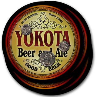 Yokota s Beer & Ale Coasters   4 Pack