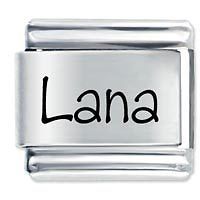 9mm LANA Laser Name Italian Charm ( P )