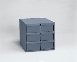 Storage Cabinet, Metal, Gray, 6 Drawer, Durham, for parts storage