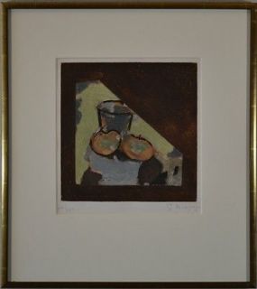 Newly listed Georges Braque original signed numbered aquatint Oblique