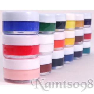 Set Of 18 X 7ml Assorted Colors Acrylics Art Painting Bottle/Canvas
