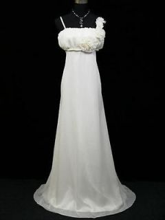 Cherlone Plus Size Chiffon Ivory Maternity Ball Gown Wedding/Evenin g