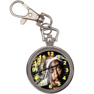 New 2pac Key Chain Keychain Pocket Watch