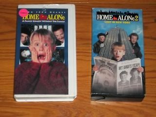 Lot of 2 VHS Video Home Alone & Home Alone 2 Lost in New York