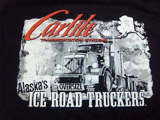 Alaska Ice Road Truckers Carlile Black T shirt Small NEW